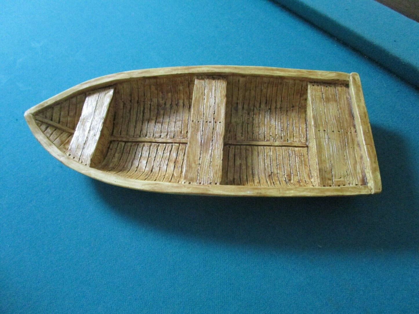 DISPLAY CORK WOODEN CARVED CANOE BOAT HANDCRAFTED SOUTH WESTERN PICK 1