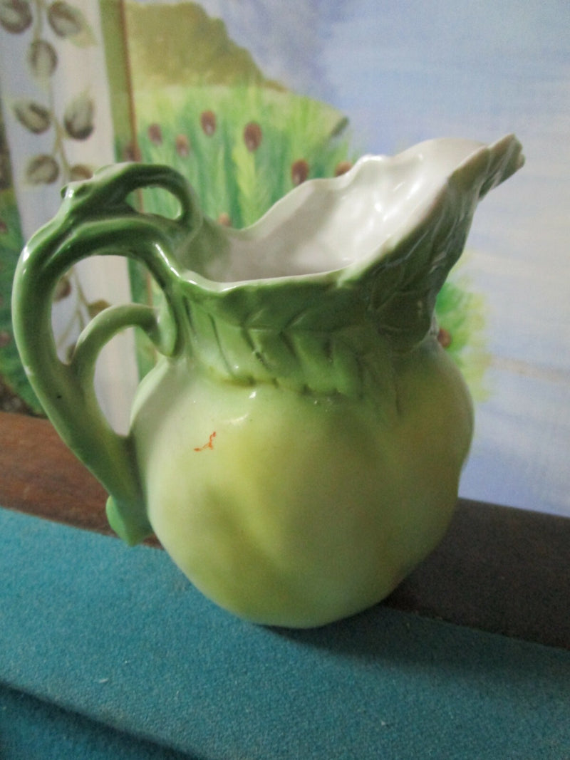 Royal Bayreuth Pitcher Creamer Green Tomato Unmarked [70K]