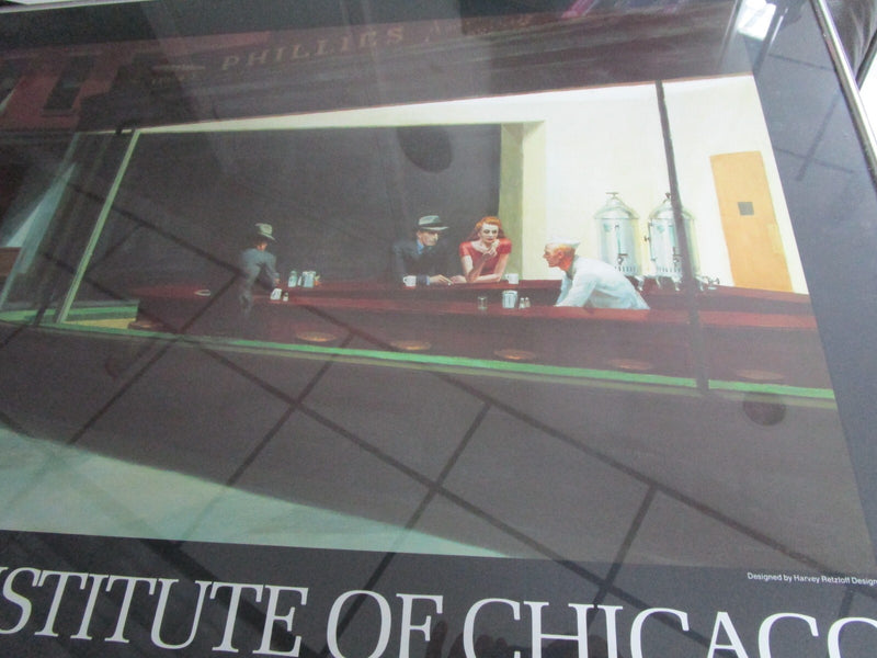 EDWARD HOPPER NIGHTHAWKS 1942 EXHIBITION POSTER