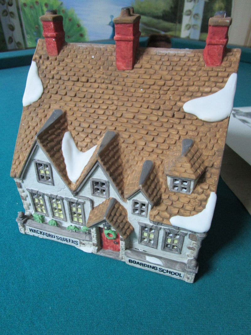 Wackford Squeers Boarding School Figurine Lighted Dep 56  Village Original