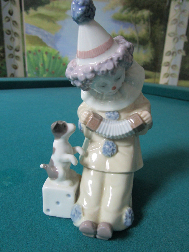 Lladro Figurine Clown And Dog 6" [*Aa]