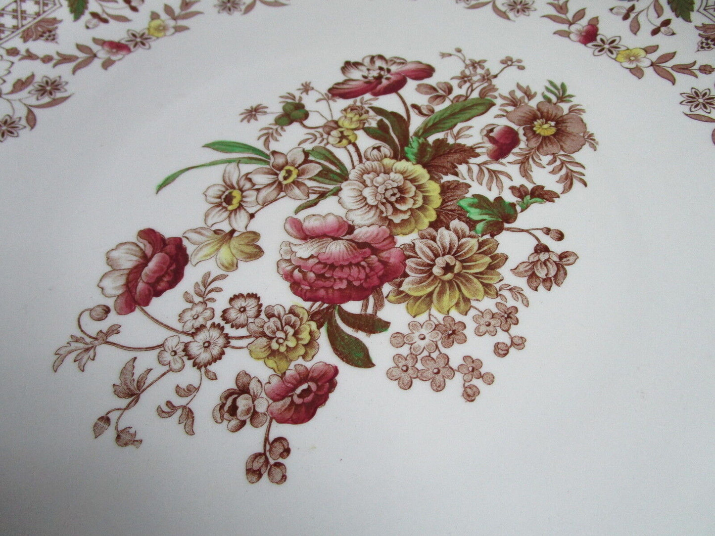 ANTIQUE  Royal Doulton 15" WALL PLAQUE "The Glendale" Pattern ENGLAND ORIGINAL