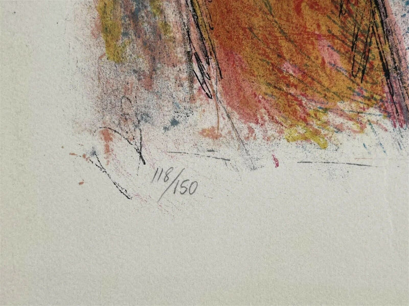 IRA MOSKOWITZ LITHOGRAPH UNFRAMED PENCIL SIGNED PICK1