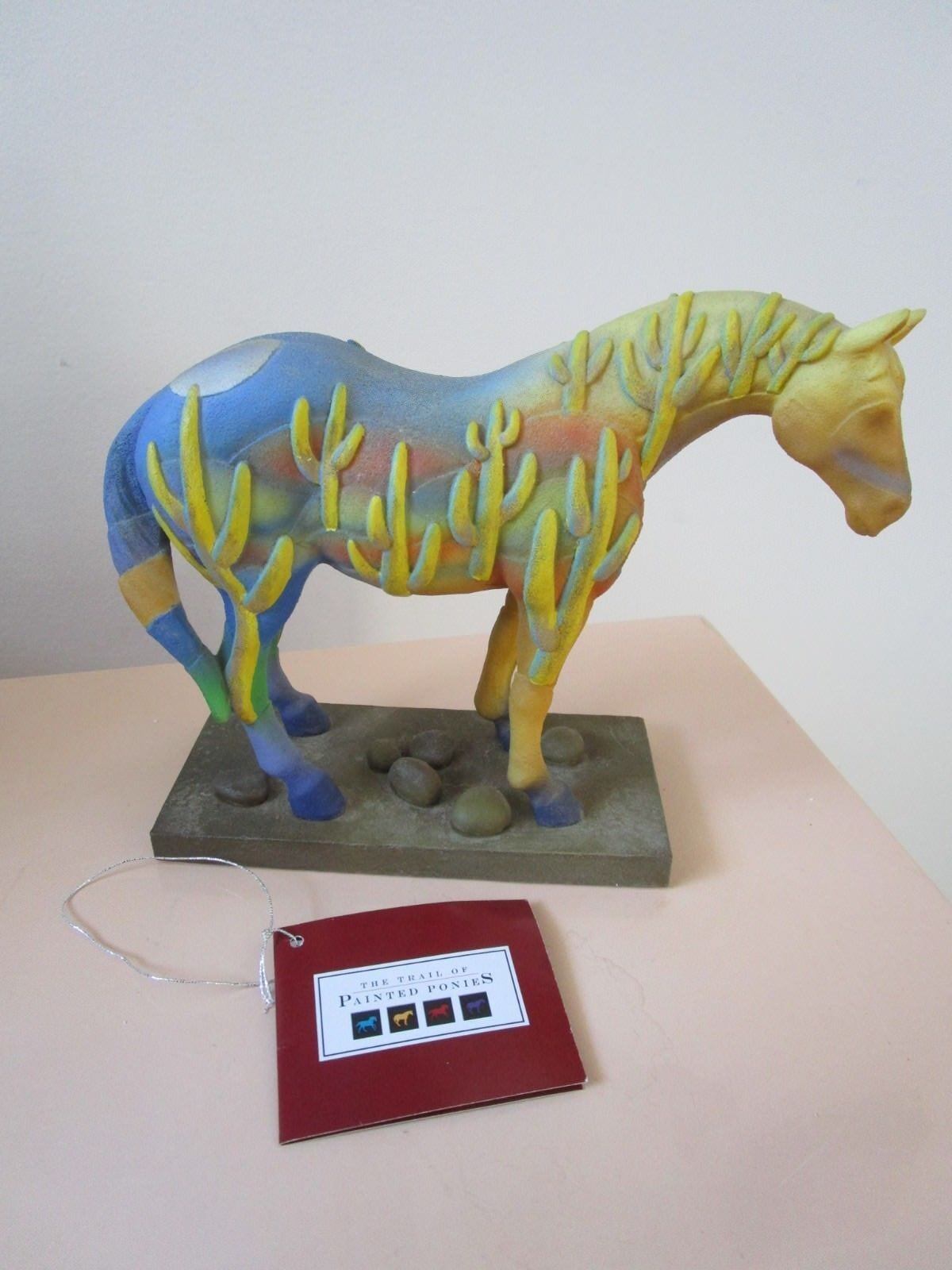 THE TRAIL OF PAINTED PONIES "SAGUARO STALLION" BY CJ WELLS,HORSE FIGURINE NIB or