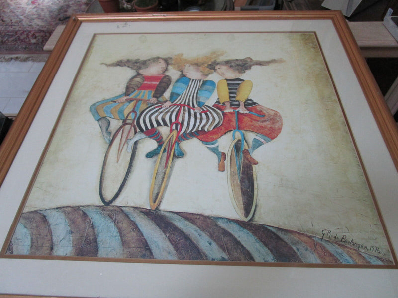 G. RODO BOULANGER LITHOGRAPH  SIGNED IN PLATE "HOLIDAY IN WHEELS"