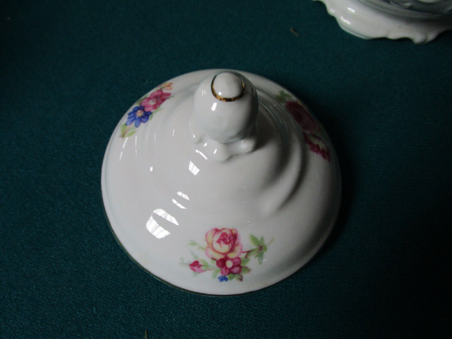 WALBRZYCH POLAND CREAMER AND SUGAR FLORAL ORIGINAL [61]