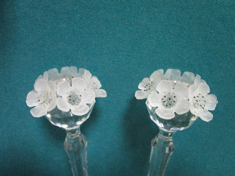 SWAROVSKI MAX SCHRECK FROSTED ANEMONES VASE BELLS TRINKET BOX CANDLEHOLDER PICK