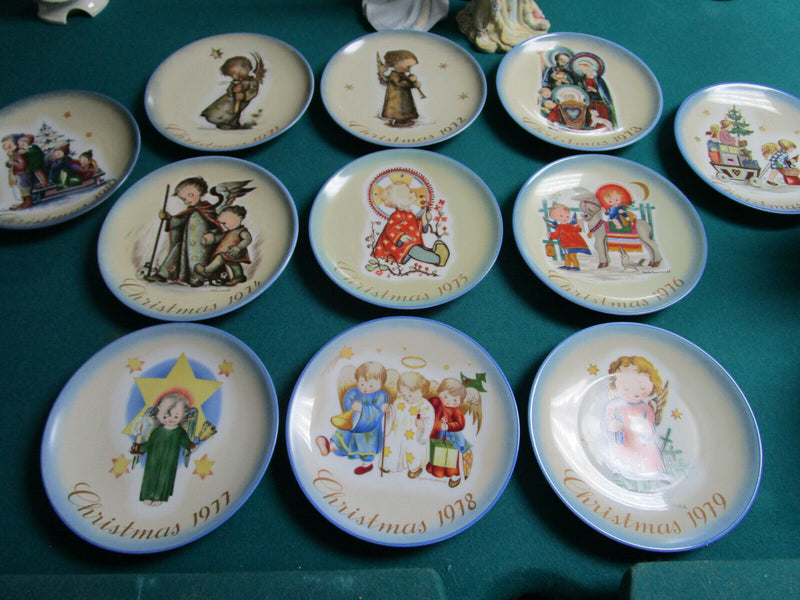 BERTA HUMMEL SCHMID 10 YEARS CHRISTMAS ANNUAL  PLATES COLLECTION 1871-81  10 PCS