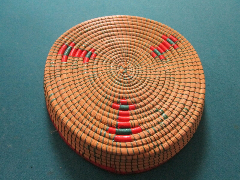 Handwoven Wicker Basket Covered Basket Made In Kenya Zulu Tribe  Africa Pick One