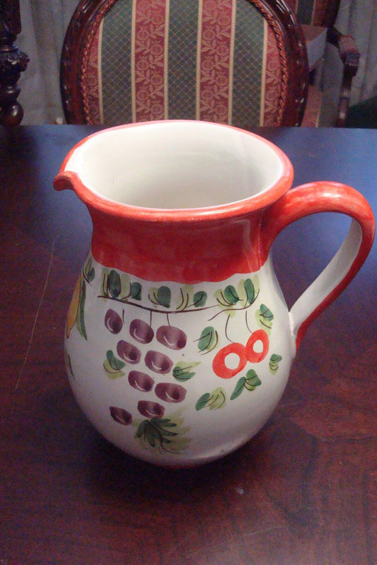 Vintage Italian Hand Painted CAPRI Pottery Pitcher Tableware *