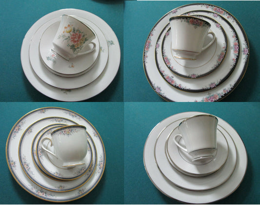 NORITAKE CONTEMPORARY DINNER 5 PCS ONTARIO-COQUET-SPECTRUM-BELLE EMPRESS PICK 1