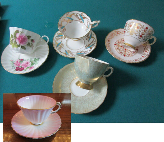 Tea Time Cups  Saucers England Tuscan, Royal Stafford - Allyn Nelson -Pick 1 ^^^