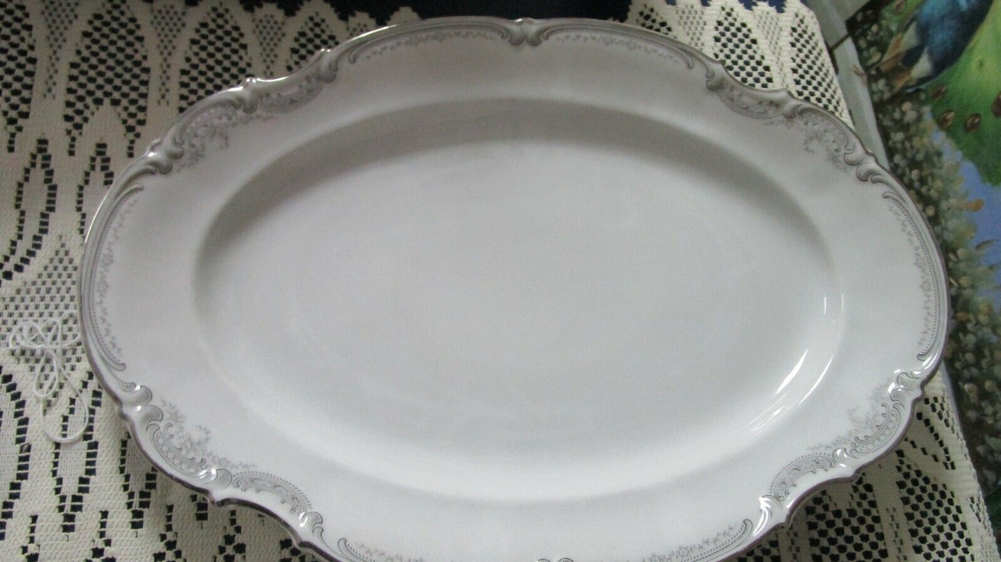 HUTSCHENREUTHER SYLVIA gold/ platinum BOWLS  OVAL ROUND  TRAYS GRAVY BOAT PICK 1