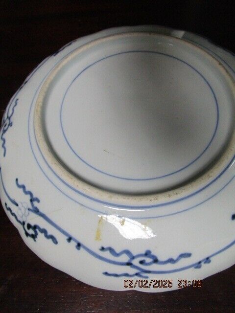 JAPANESE ANTIQUE IMARI BOWL PLATTER 8.25" ^^