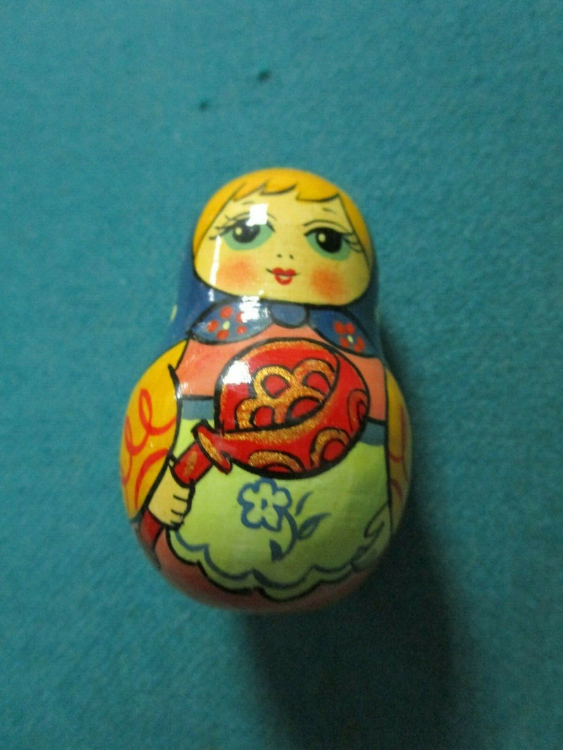 Russian Nesting Dolls (3) 3" Largest And Extra Doll, 4 Pcs Lot