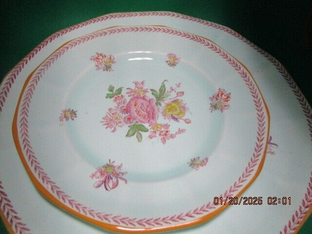 Antique Adams England Calyx Ware DINNER SET Tea  Cups & Saucer ^^