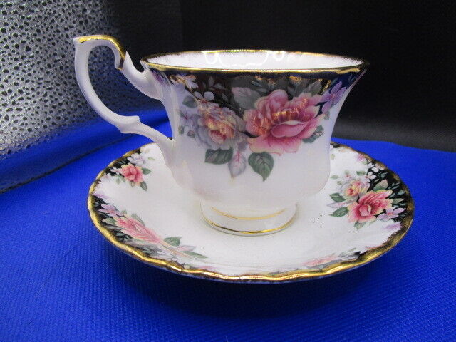 Royal Albert Concerto - Victoriana Rose  Porcelain Teacup & Saucer Pick 1 [80B]