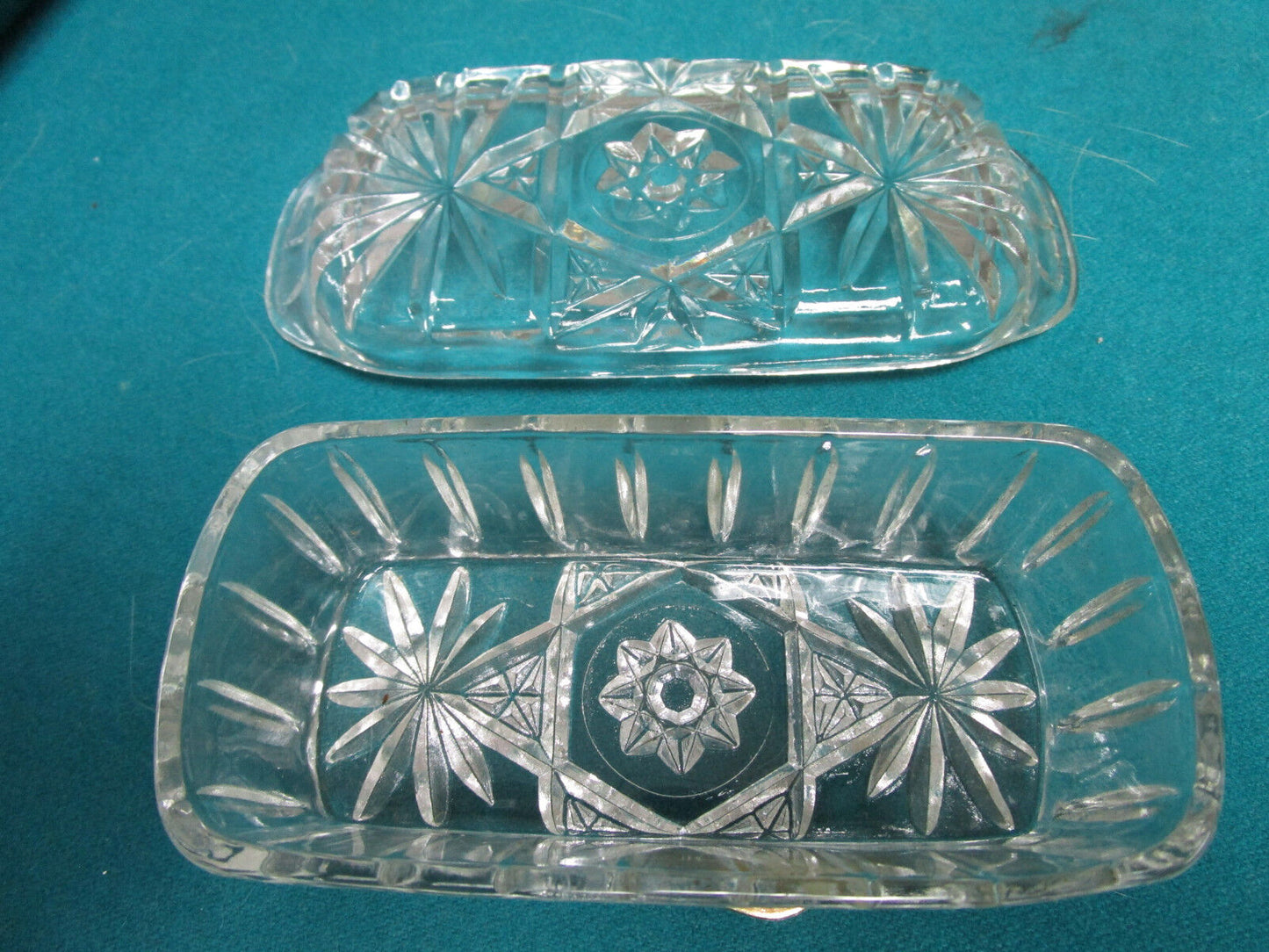 Anchor Hocking Early American PRESCUT LANCASTER 3 PCS SERVERS BOWLS TRAYS origin