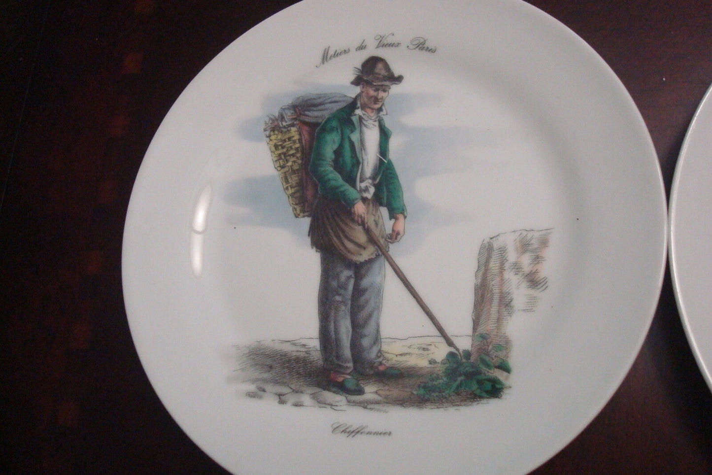 1920's 4 French LIFE Plates -Metiers du Vieux Paris-GERMANY RZB ELB VIENNA ^^