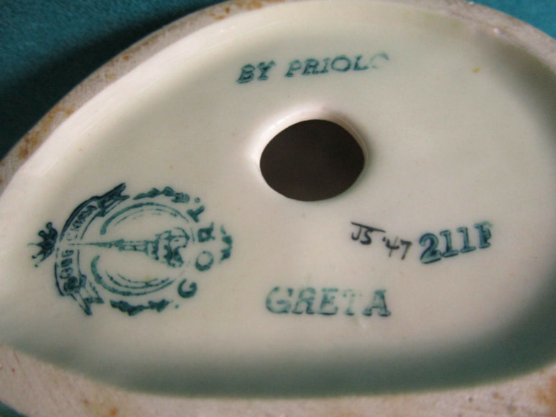 GORT USA POTTERY FIGURINES: FISHERMAN  FISH VENDOR & DUTCH CHILDREN orig PICK 1