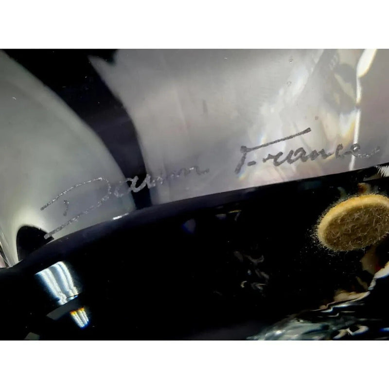 Large sculpture bowl centerpiece Bird in Flight by Daum, France, 17.5"