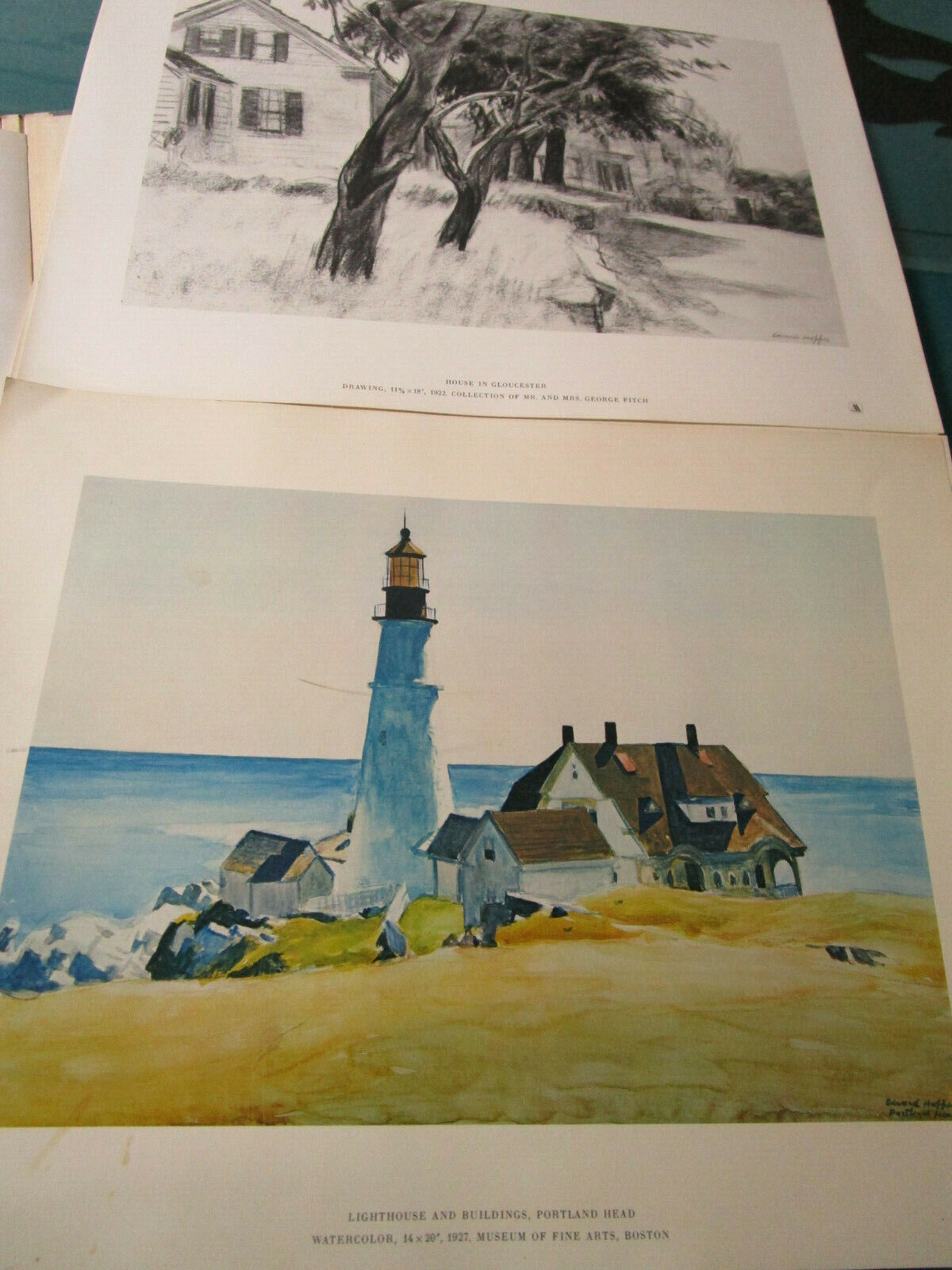 A SILENT WORLD PORTFOLIO 8 WATERCOLOR PRINTS by EDWARD HOPPER ORIGINAL BOX