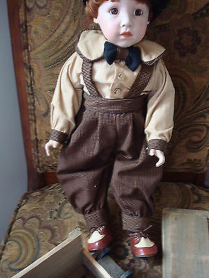 1990s Franklin Mint Coca-Cola Heirloom Collector Doll  Danny and Scooter