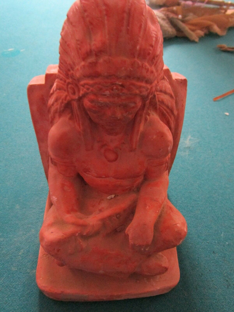 SOUTHWESTERN ART WINCHESTER, AMERICAN INDIAN CHIEF MASK, DESSERT STONES TRINKET