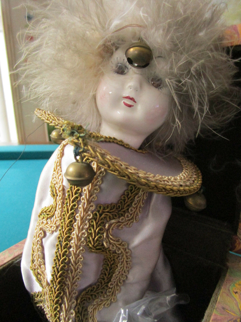 1920s doll Jack in the Box HARLEQUIN & WHITE CLOWN - PUSH UPS CLOWNS-PICK 1 ^