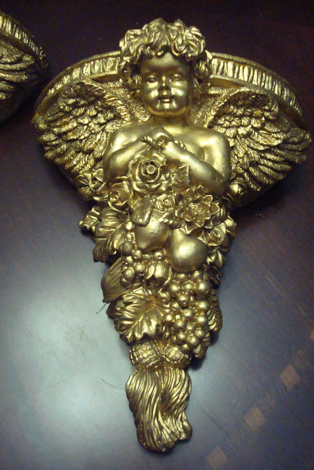 Wall sconces Angels, golden paint, very detailed, ready to hang [5]