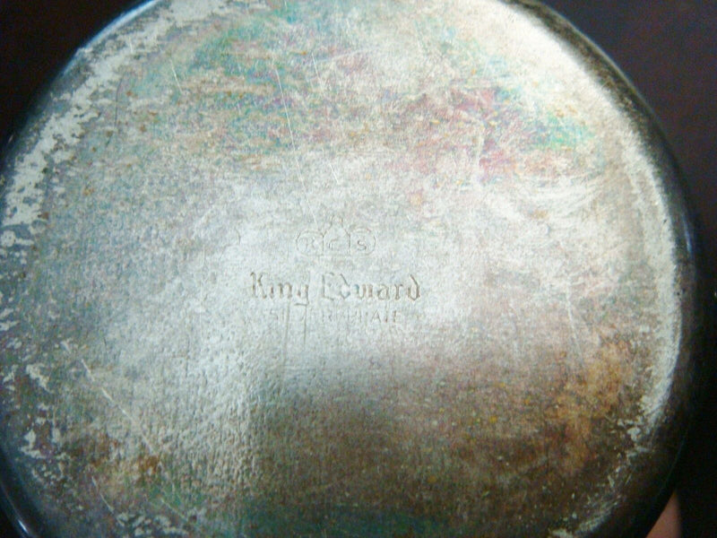 King Edward baby silverplate cup, 2 1/2" tall by 2 1/2" ORIGINAL ^^^