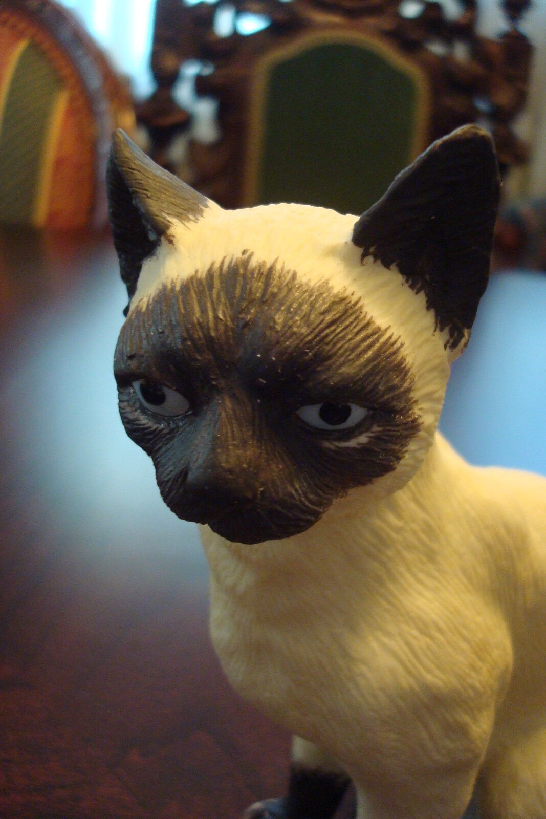 Andrea by Sadek, Siamese Cat, beautiful and life like figurine ORIGINAL