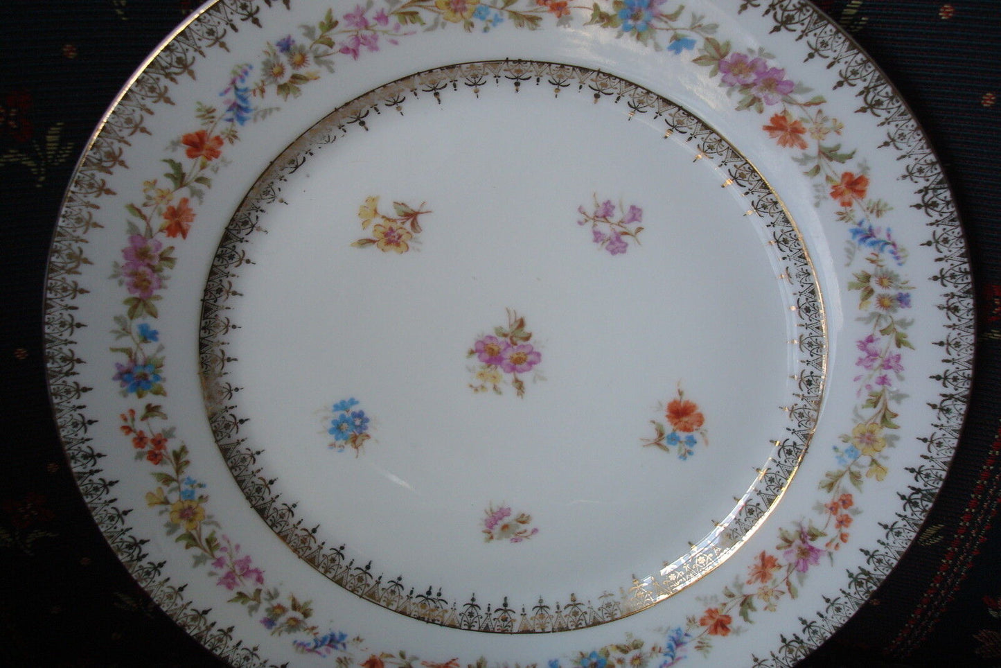 ANTIQUE C. TIELSCH & Co.Germany - 2 salad plates 8", ca 1875 - 1930s [*#48]