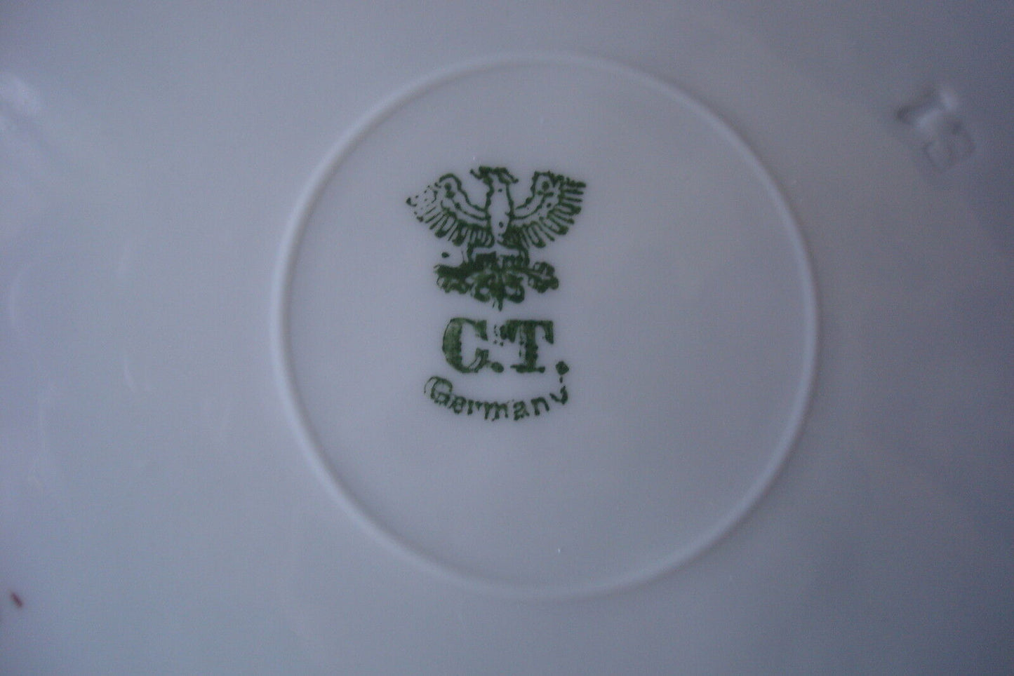 ANTIQUE C. TIELSCH & Co.Germany - 2 salad plates 8", ca 1875 - 1930s [*#48]