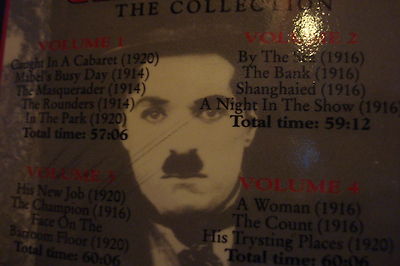 Chaplin collection VHS 10 tapes, 36 movies