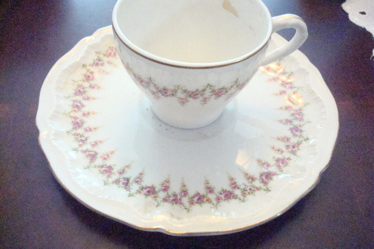 Theodore Haviland cup and saucer, Made in America