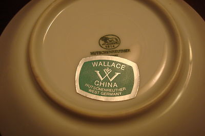 Hutshernreuther Wallace England Coffee Cup/Saucer Gold Garlands [a5#3]