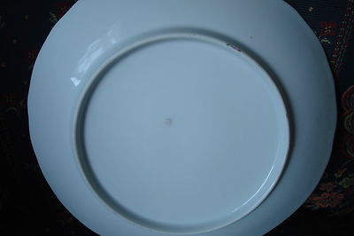 Unmarked German transfer roses and gold garlands plate, 9[#59]