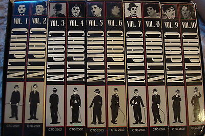 Chaplin collection VHS 10 tapes, 36 movies