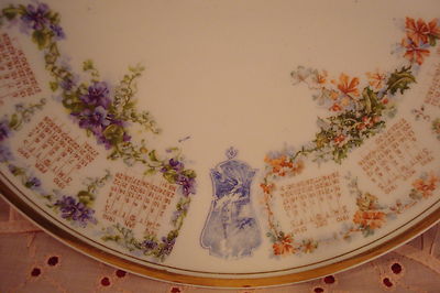 Pope Gosser calendar plate 1910,