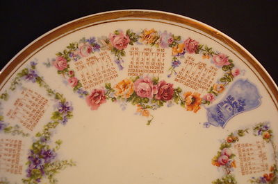 Pope Gosser calendar plate 1910,