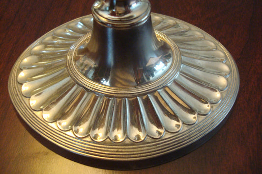 Gorham Japan Pair Candleholder Silverplate, Oval Base, 5" Original
