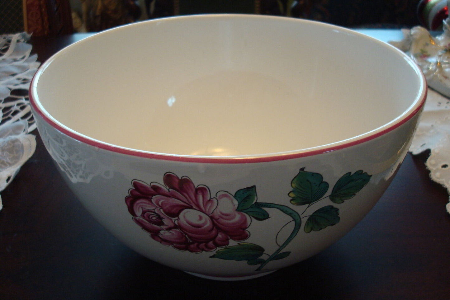 Tiffany & Co bowl and pitcher "Strasbourg Flowers" Portugal flower original