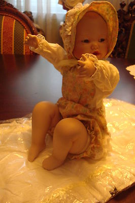1980s Vintage Ashton-Drake Galleries Porcelain Bisque 6 1/2" Doll Lisa