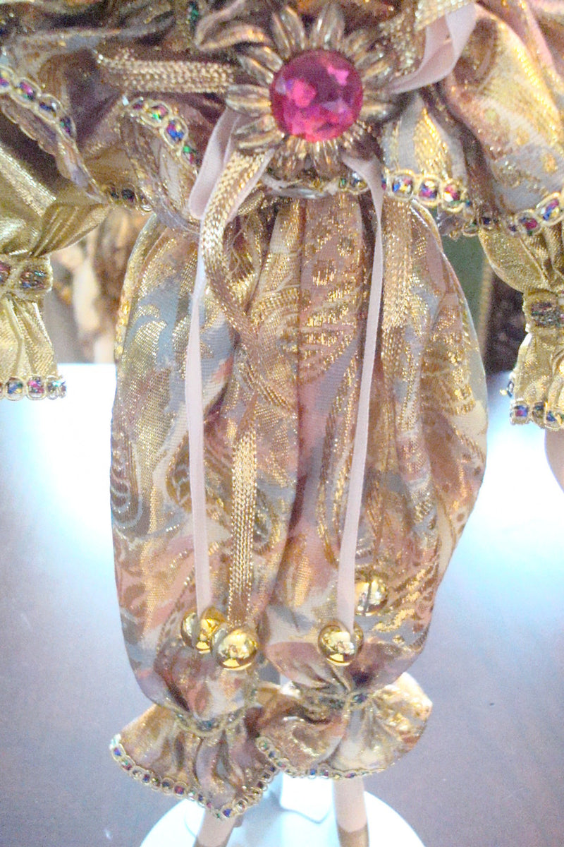 1990s Show Stopper Golden Jester doll , 18" tall, hand painted [*4-dolls]