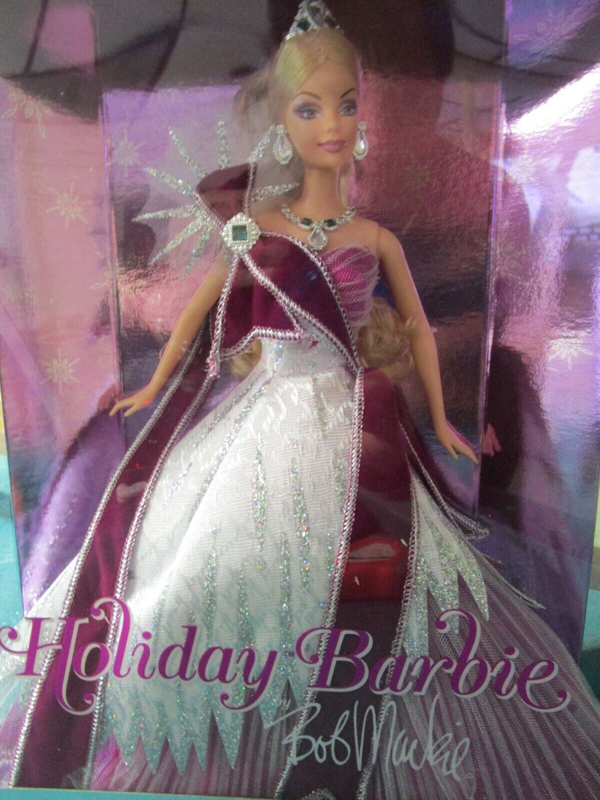 2005 HOLIDAY BARBIE BOB MACKIE ALL IN PURPLE  NEW