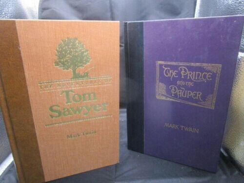 The Adventures of Tom Sawyer & PRINCE AND PAUPER Mark Twain 2 BOOKS  DIGEST NEW