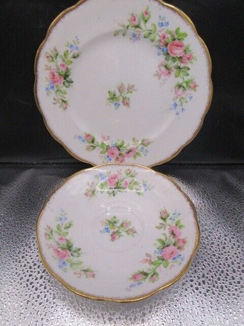 Tuscan Roselyn Moss Rose England Trio cup saucer and plate [84]