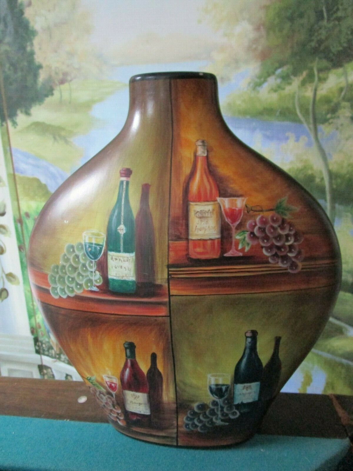 VINE BOTTLES COUNTRY STYLE VASE 14"