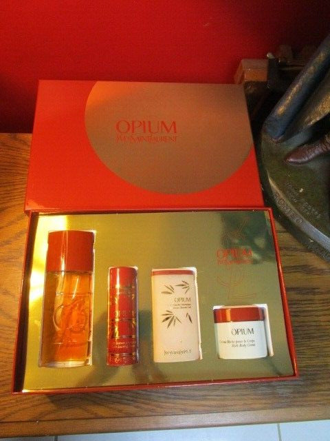 Yves St Laurent Opium perfume set 4 pcs new in box